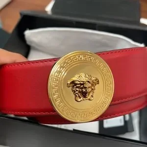 Versace | Accessories | Versace Belt Calf Leather Cherryred  display picture 1